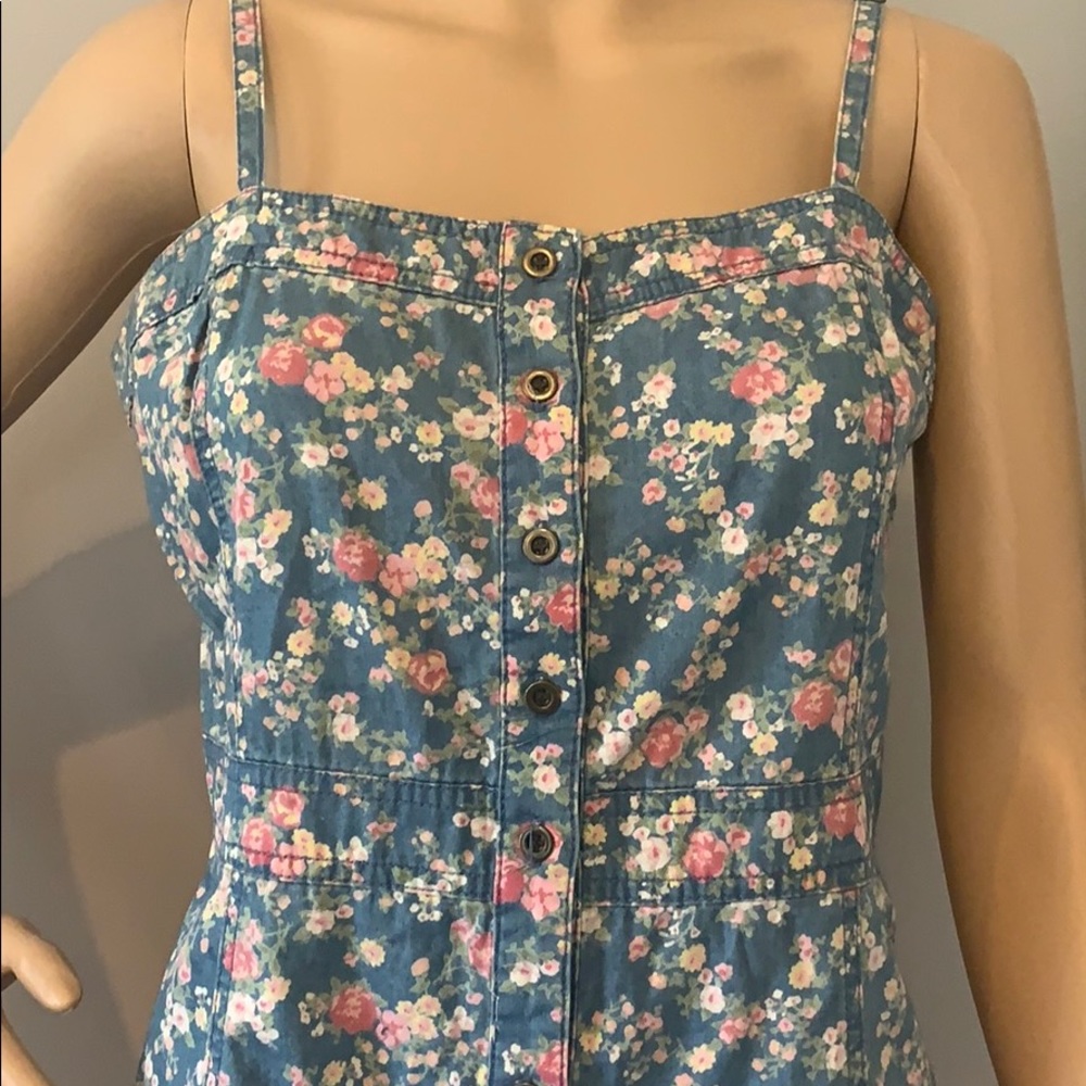 Denim floral dress - Picture 5 of 8